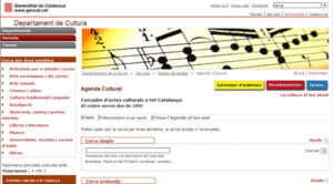 Webs i blogs poden inserir l’Agenda Cultural del Departament de Cultura