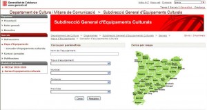 Es presenta un cercador amb tots els equipaments culturals de Catalunya